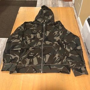 Polo Ralph Lauren camouflage sweatsuit.